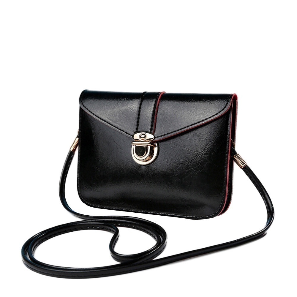 Last 1! Black Shoulder Leather Handbag